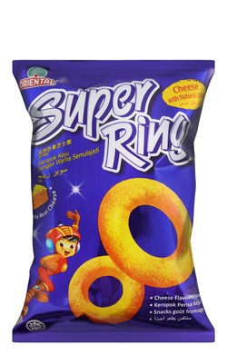 Oriental Super Ring Cheese Corn Chips 60 gr