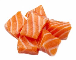 Fresh Salmon Cubes 250 gr